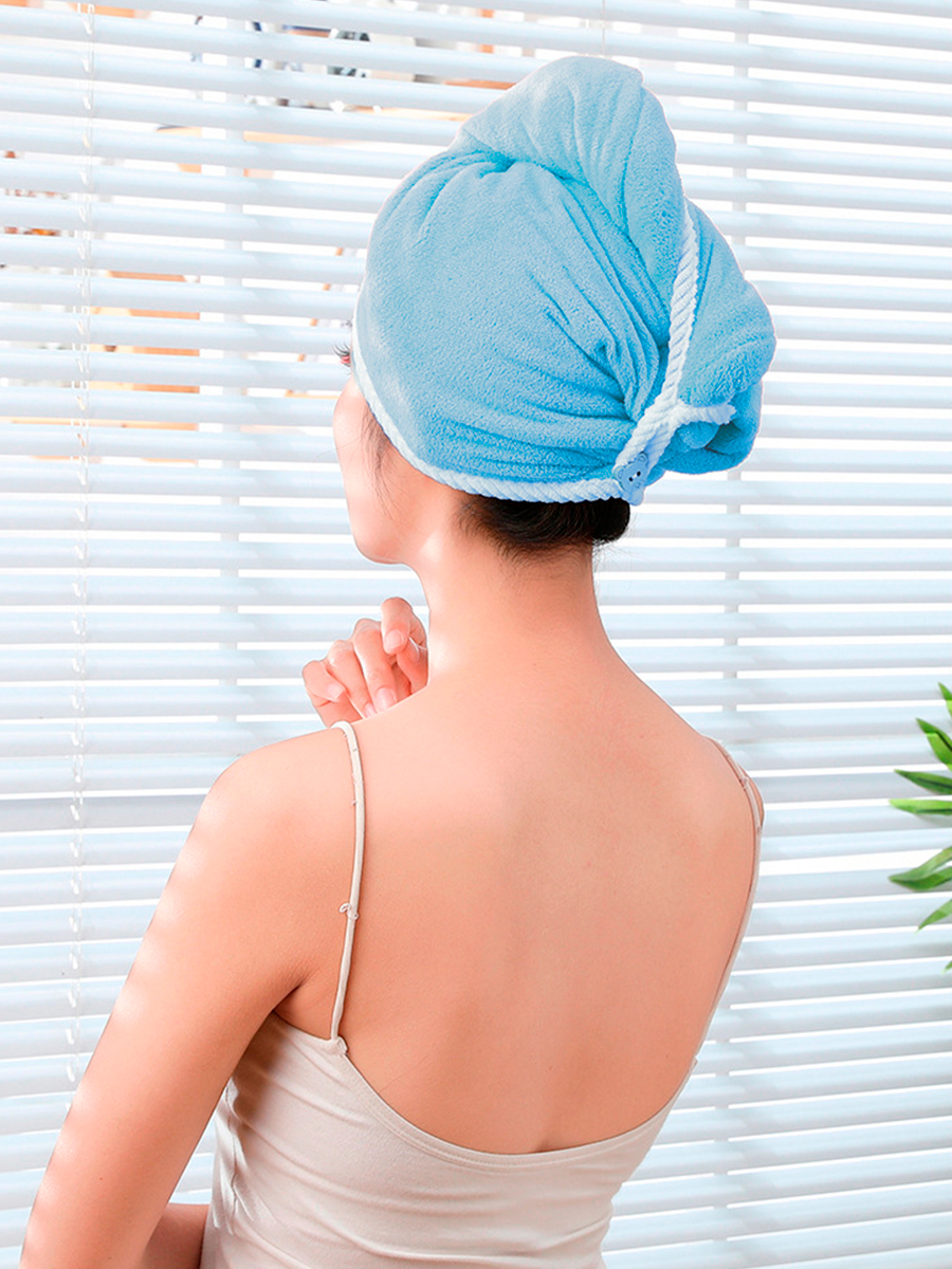 Фото товара 23829, полотенце тюрбан, чалма для сушки волос