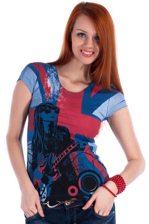 Фото товара 2671, футболка с британским флагом